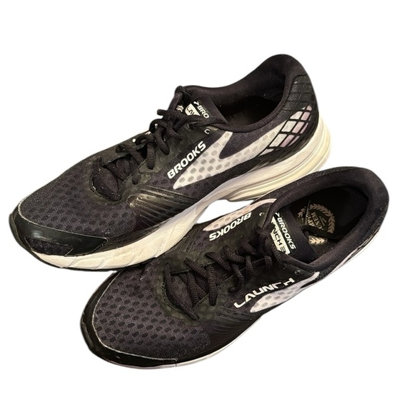 Brooks Launch DNA 3 Sneaker Shoe Black/White Cushioning Run Train Walk Size 8D - Picture 1 of 15